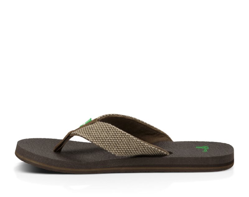 Sanuk Yogi 4 Flip Men's Flip Flops Brown | Canada 294TCE